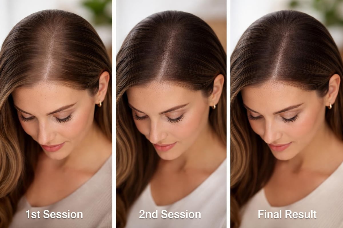 Micropigmentation session progression