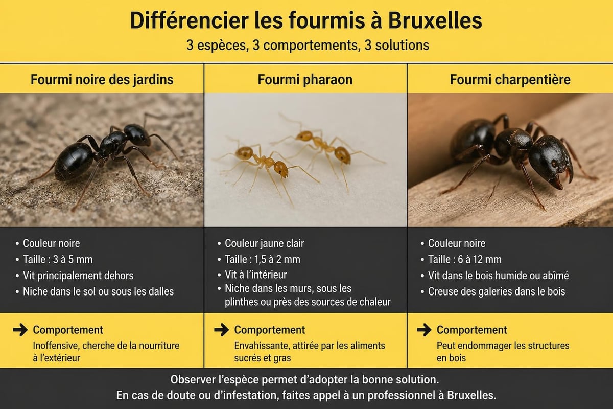 Identification des espèces de fourmis