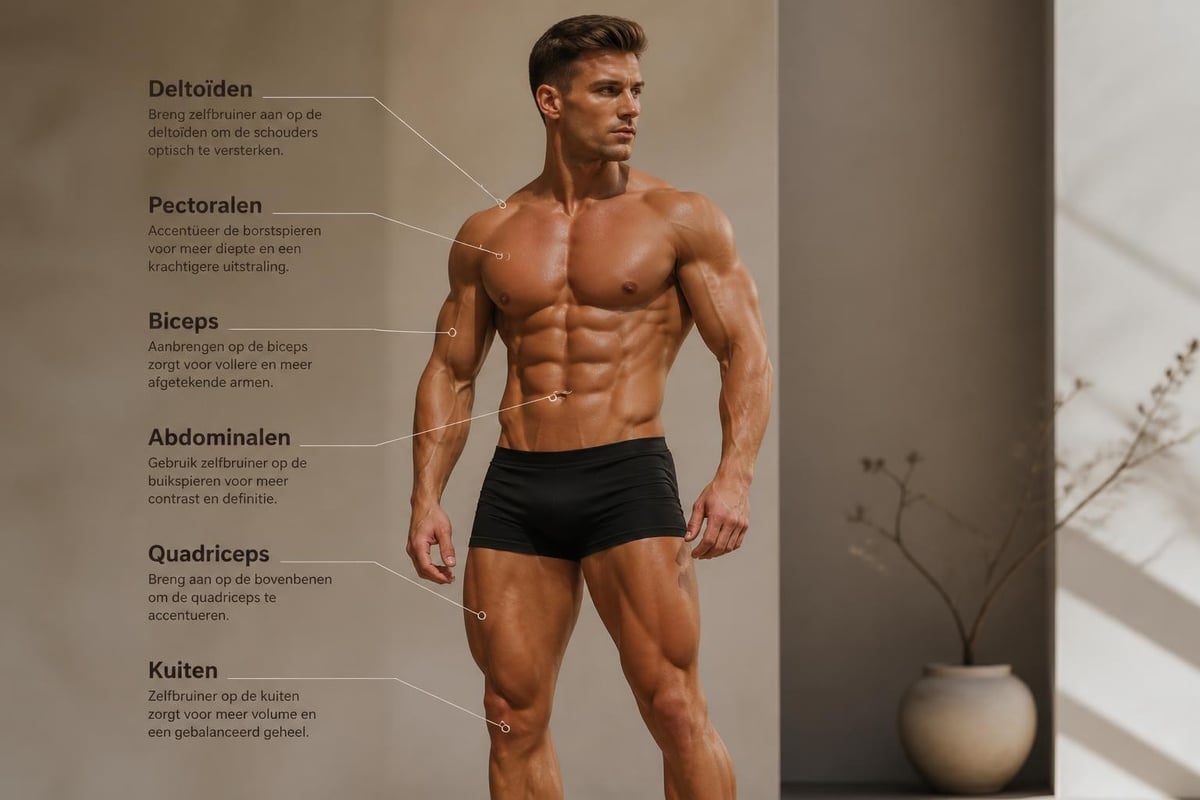 Tantouring techniek voor spieren