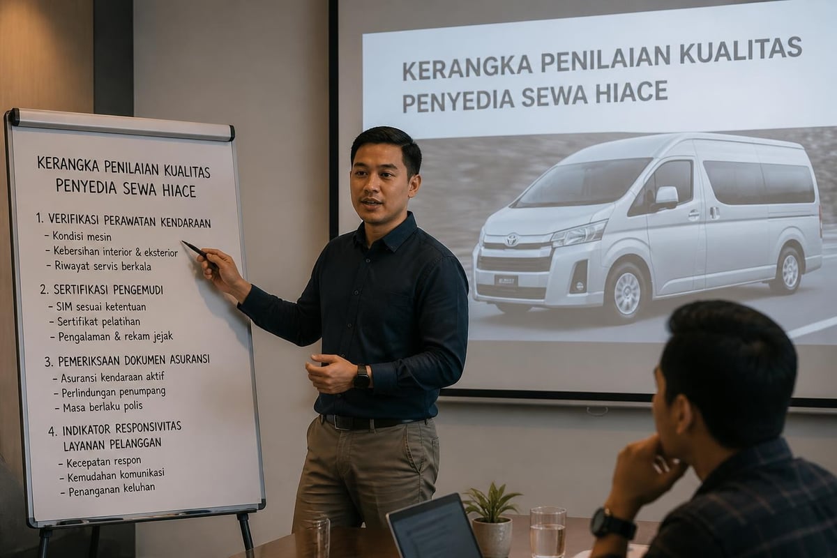 Rental service evaluation checklist