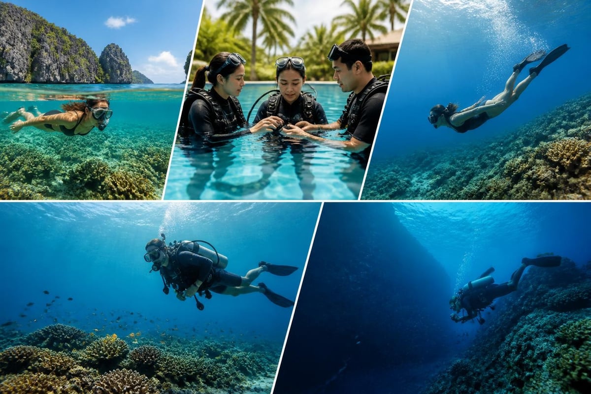 Snorkeling skill progression