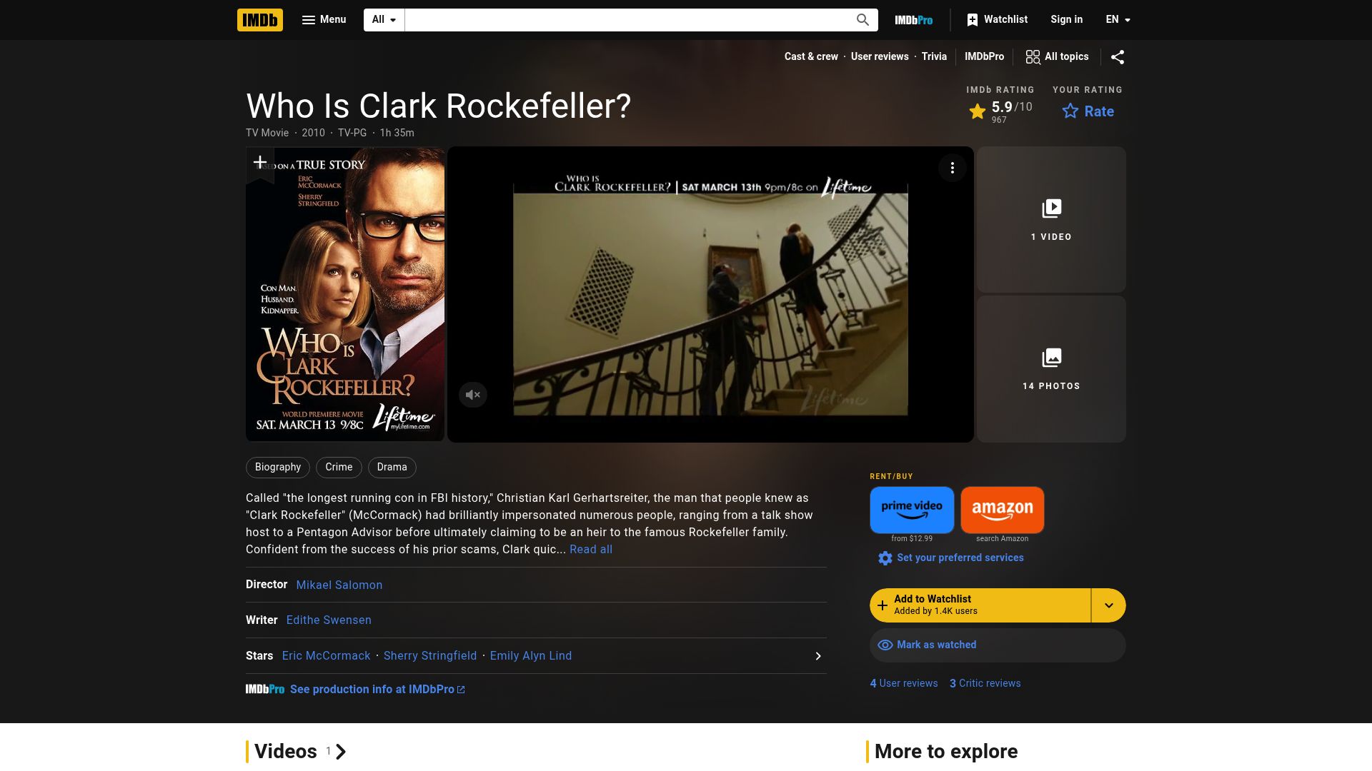 10 Best Based On A True Story Movies To Watch In 2025 - Who Is Clark Rockefeller?