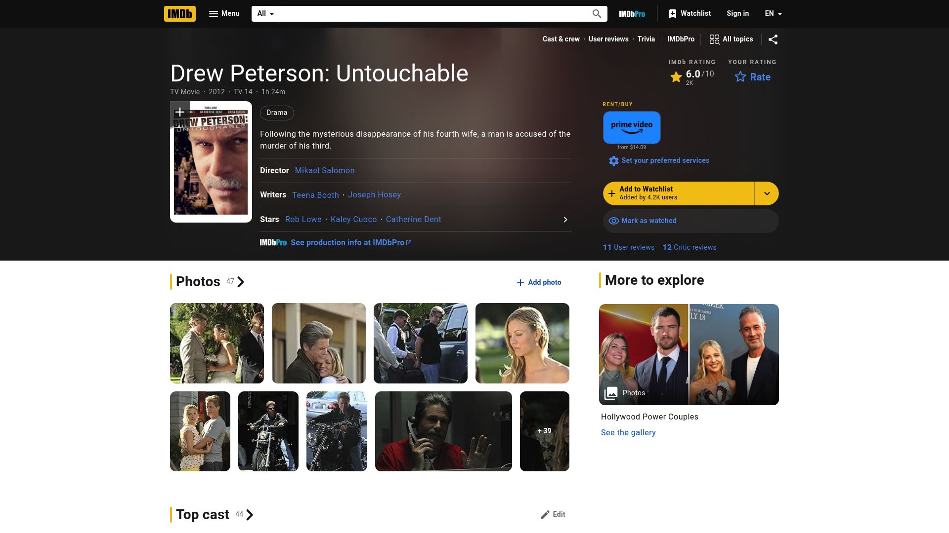 10 Best Based On A True Story Movies To Watch In 2025 - Drew Peterson: Untouchable