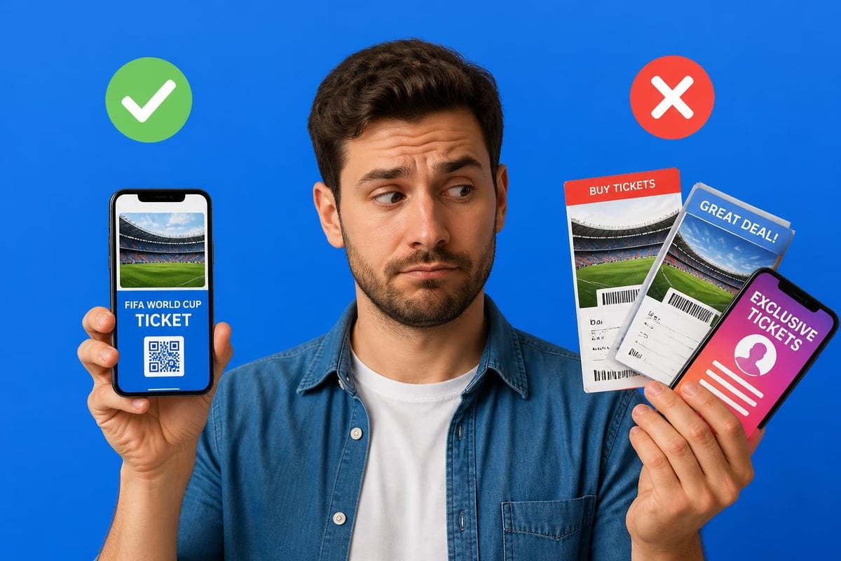 Official vs fraudulent ticket channels