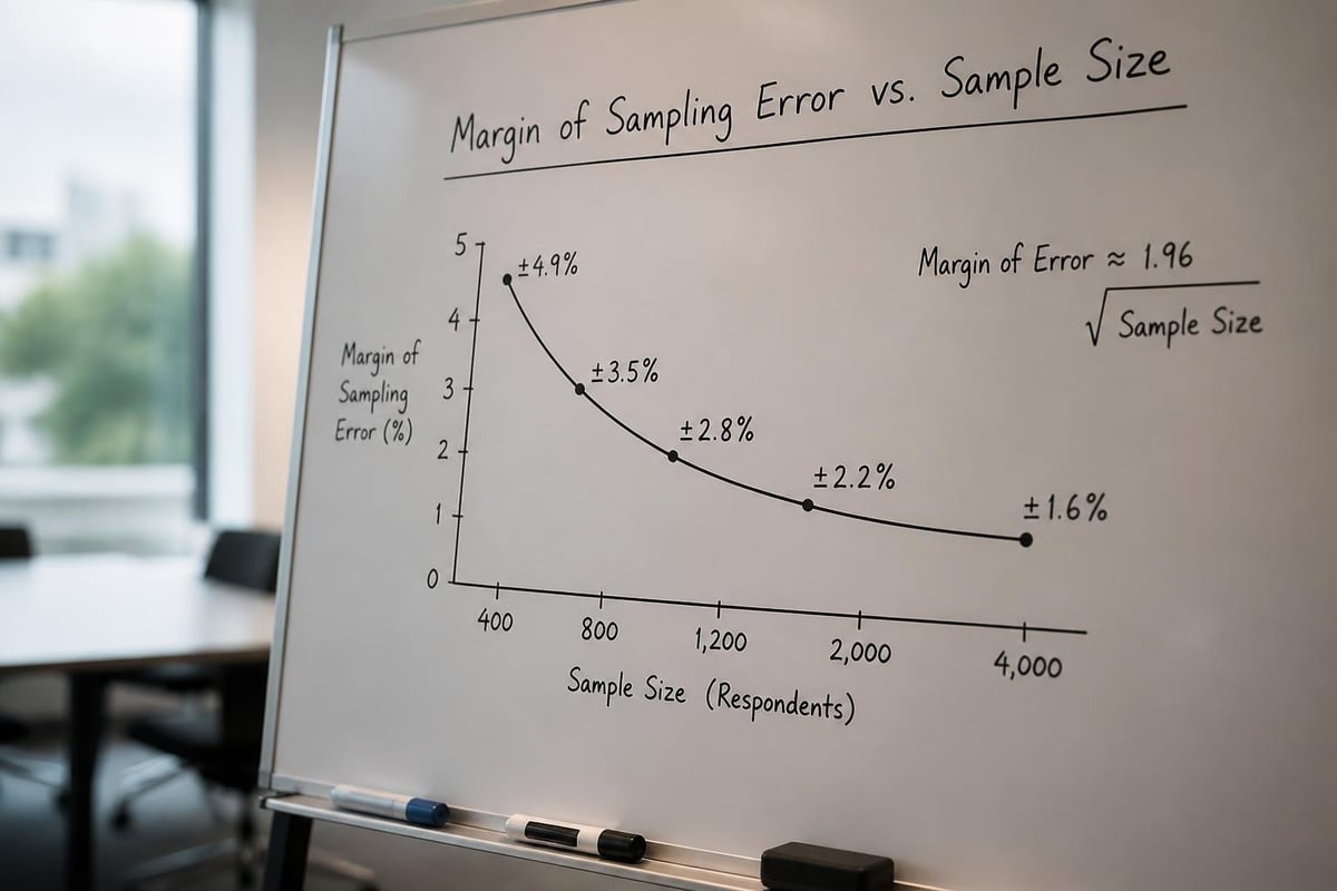 Polling sample size and margin of error