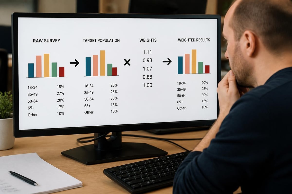 Survey weighting process