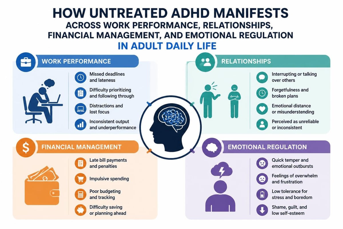 ADHD symptom patterns in adults