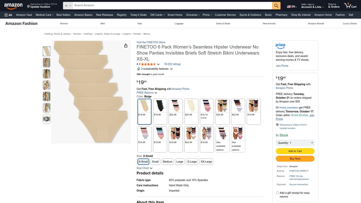 7 Best Seamless Invisible Underwear Picks for 2025 - FINETOO 6 Pack Women’s Seamless Hipster Underwear