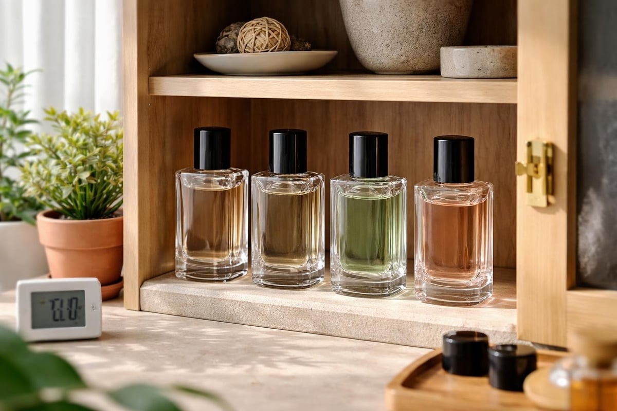 Optimale Parfum-Aufbewahrung