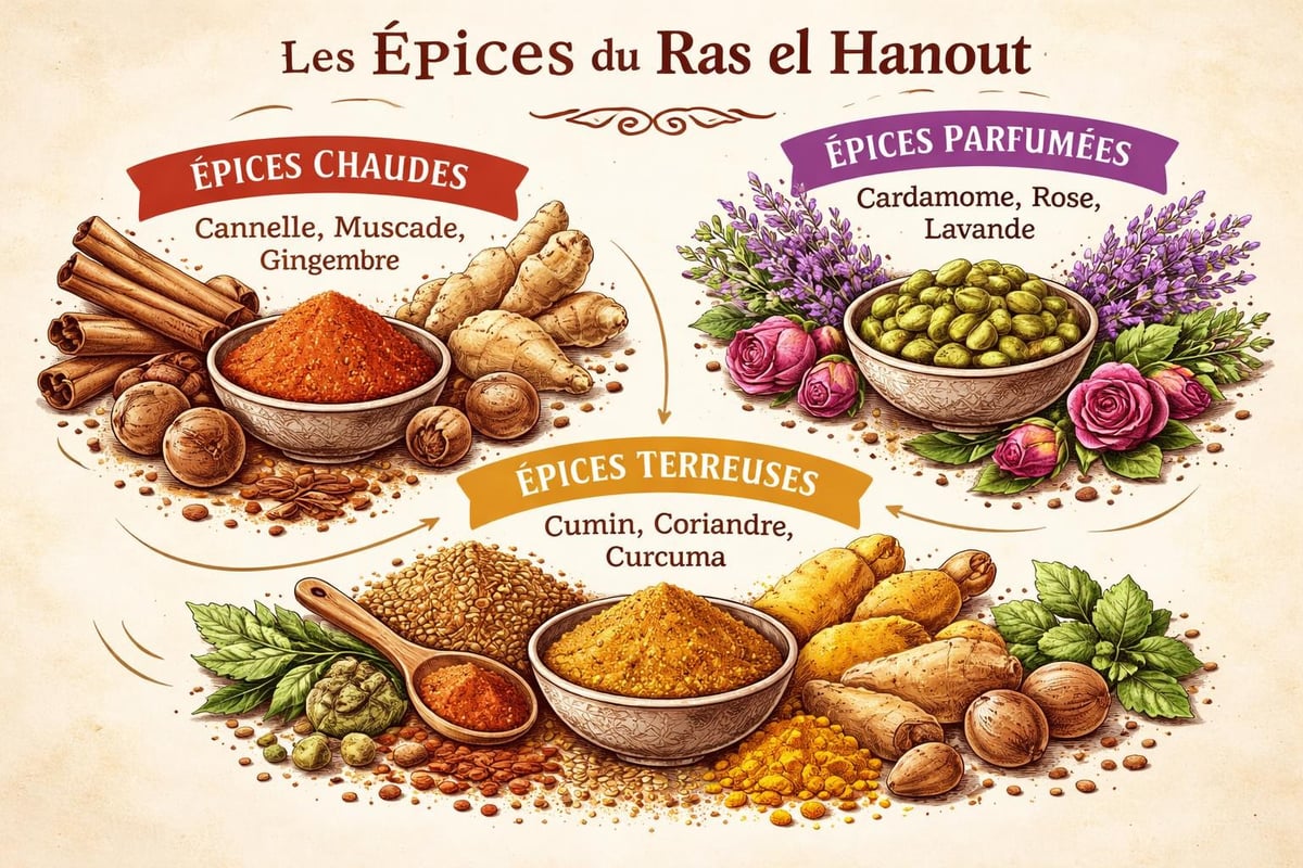 Composition traditionnelle ras el hanout