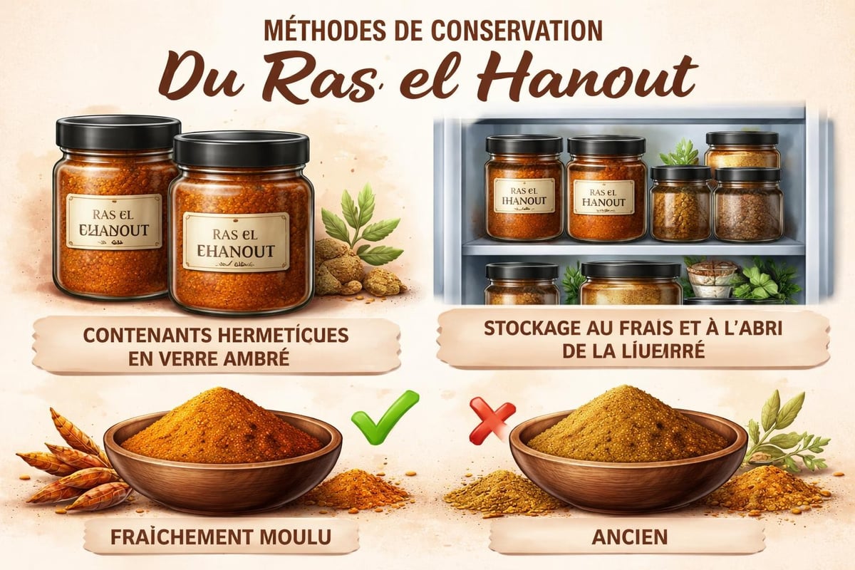 Conservation épices ras el hanout