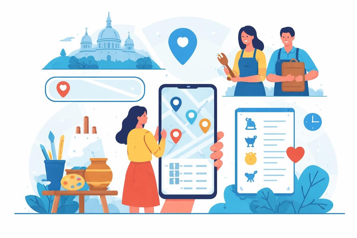 Local artisan workshop discovery