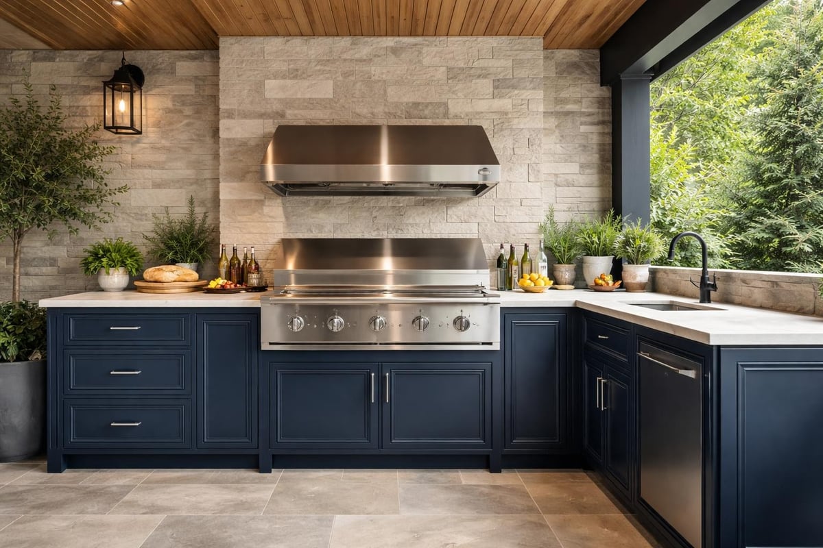 Built-in grill integration