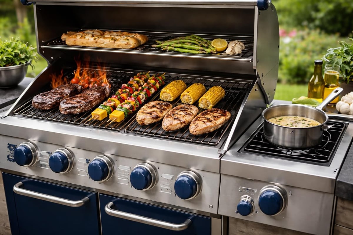 Multi-zone grill configuration