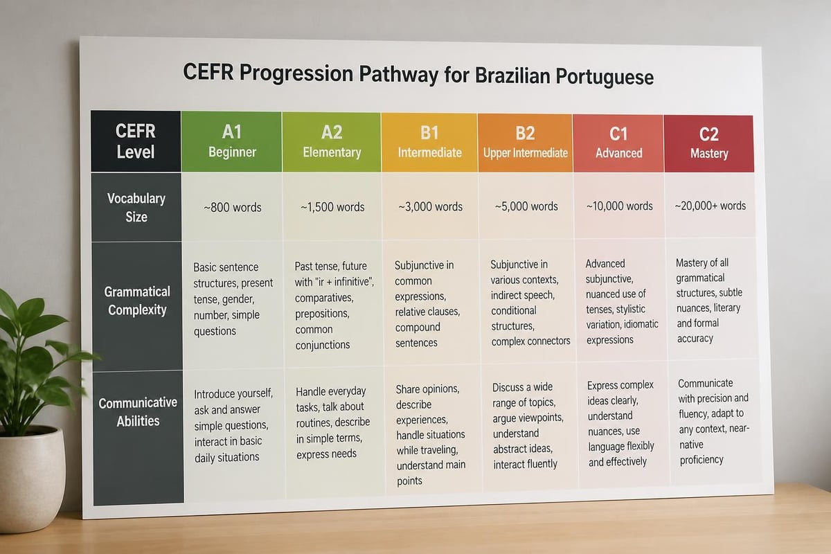 Language proficiency progression