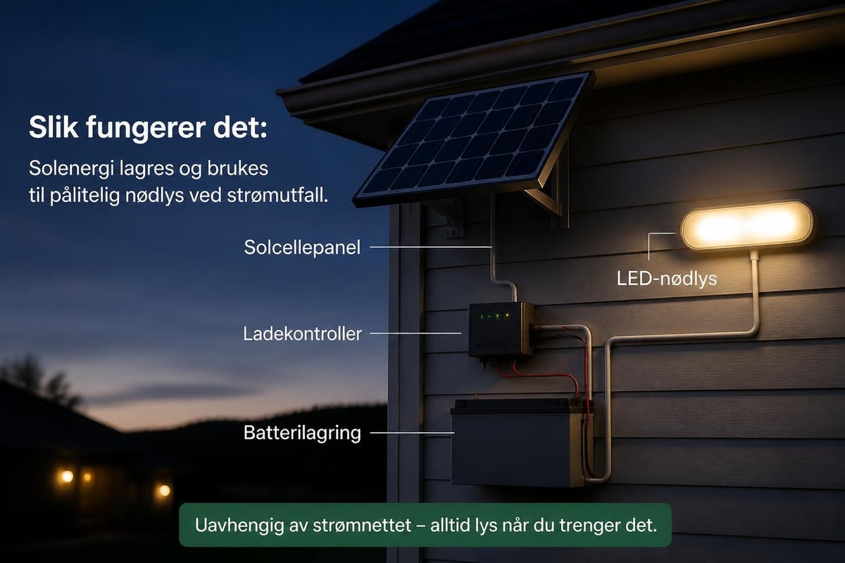 Sparelys solcellepanel systemkomponenter