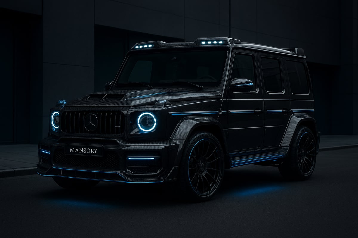 Components of a Mansory G Wagon Kit