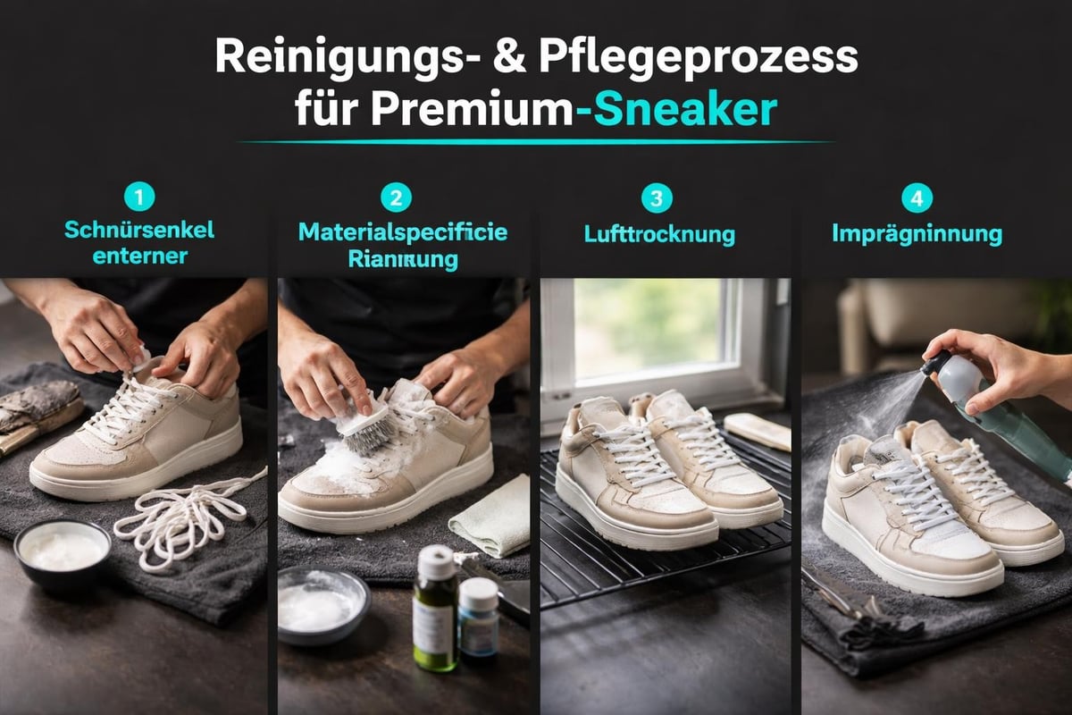 BAPE Sneaker Pflegeprozess