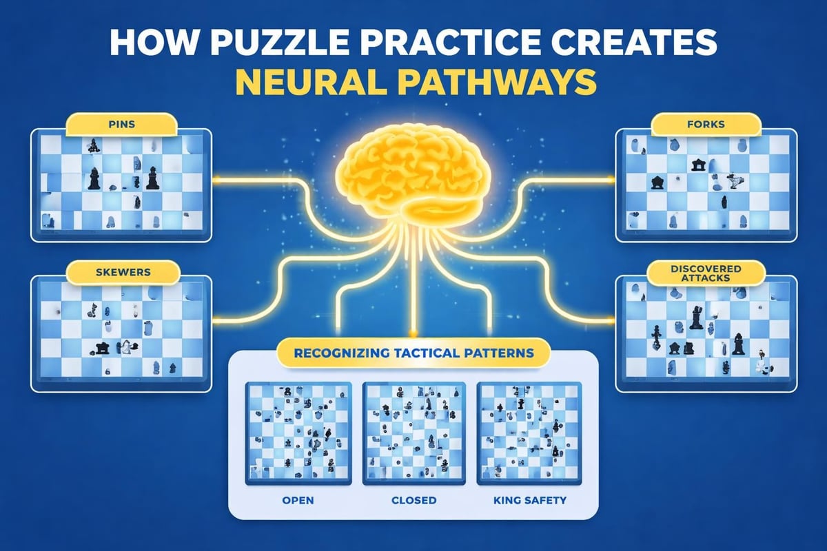 Chess tactical pattern development