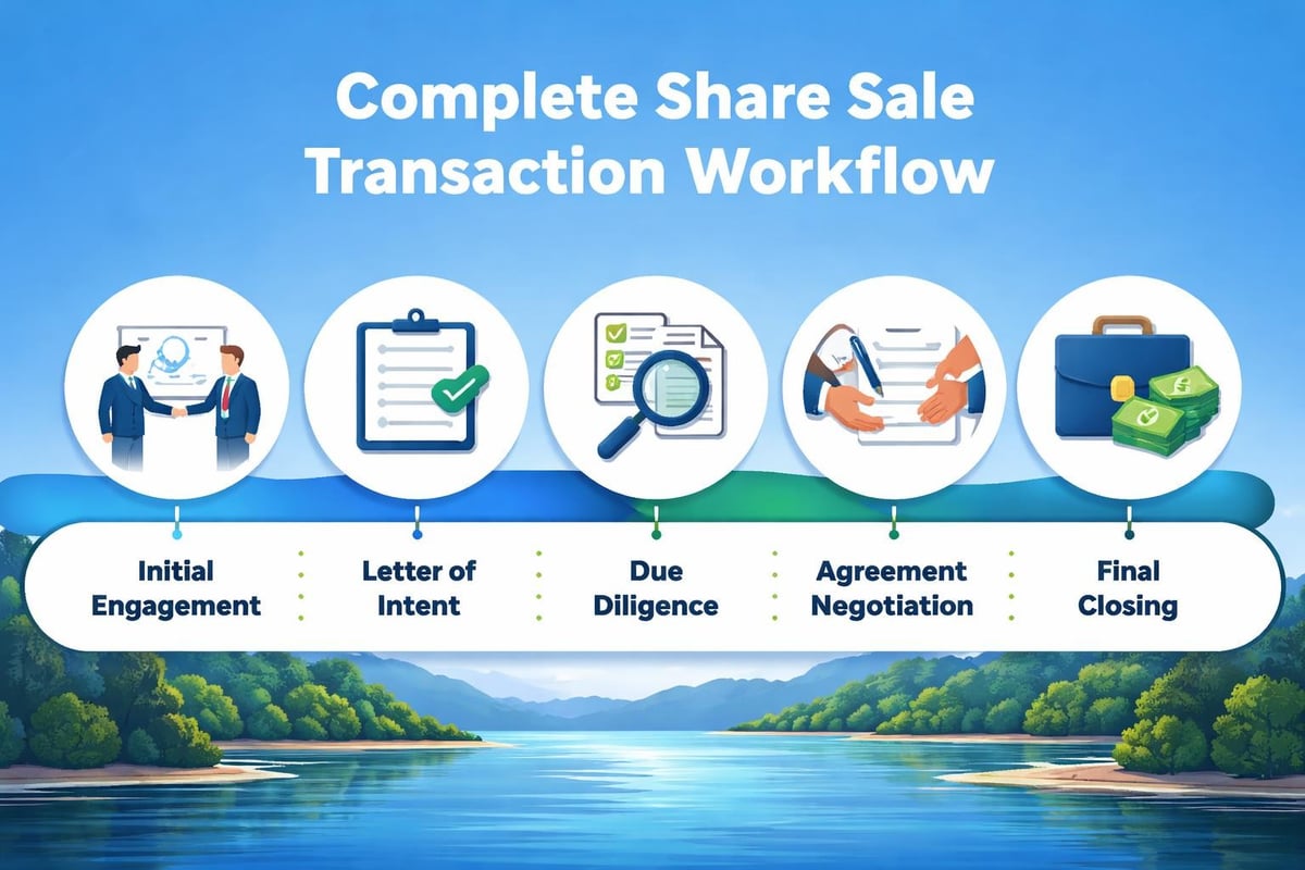 Share sale transaction timeline