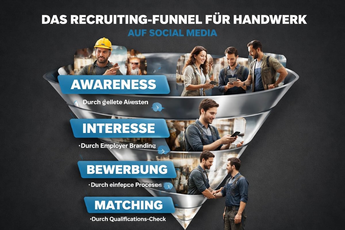 Social Media Recruiting Funnel für Handwerksbetriebe