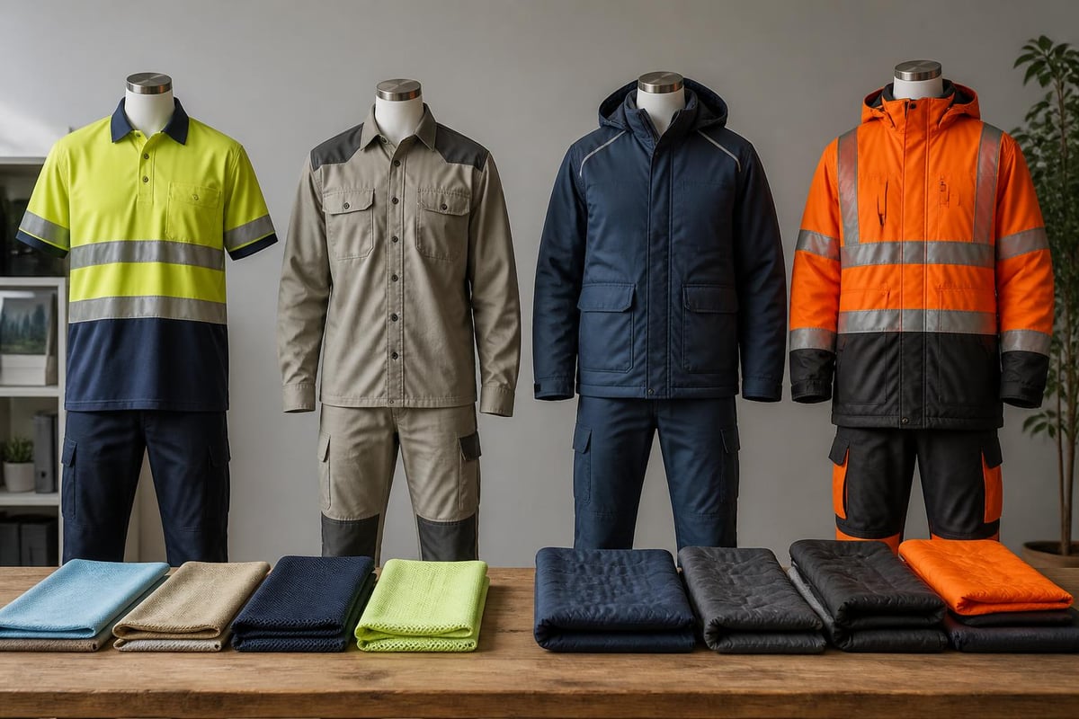 Seasonal work uniform materials