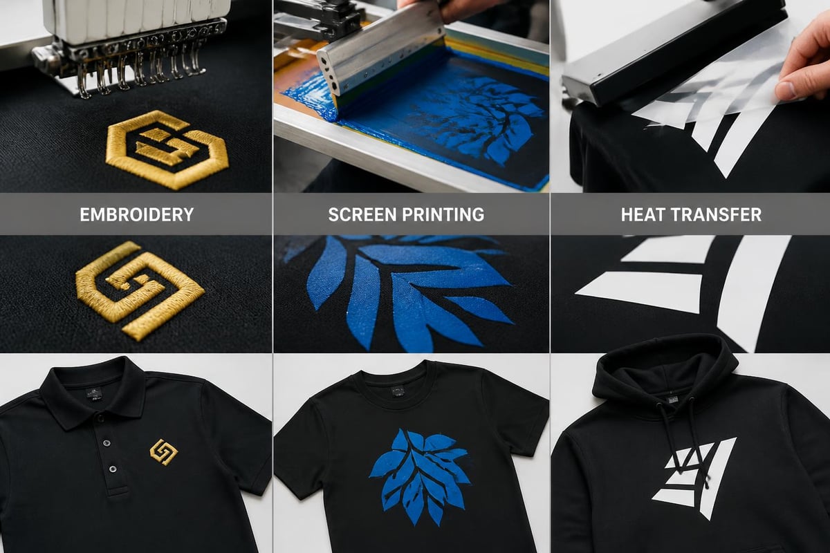Work uniform branding methods