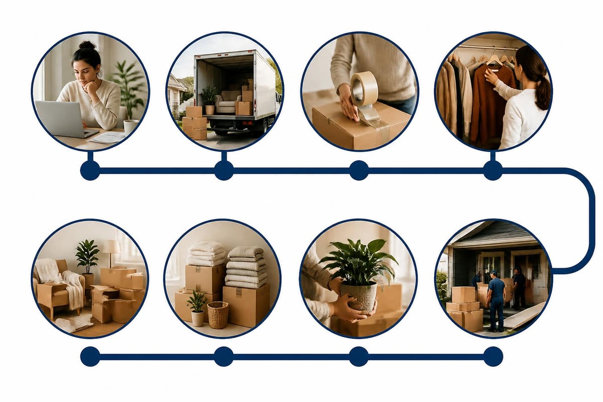 Moving house timeline phases