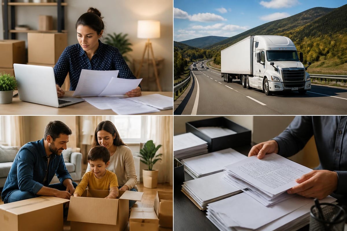 Interstate moving preparation