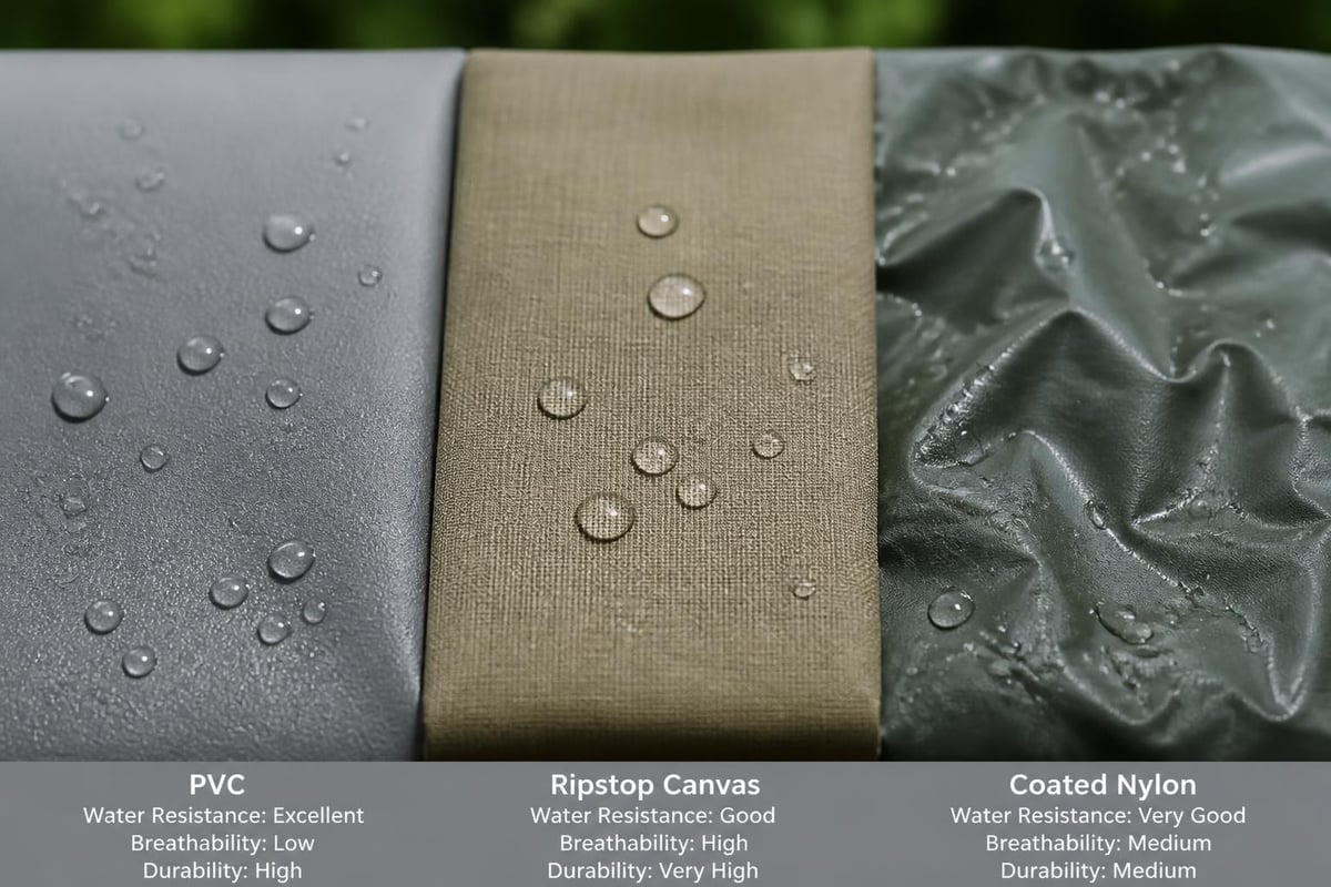 Tent waterproofing materials comparison