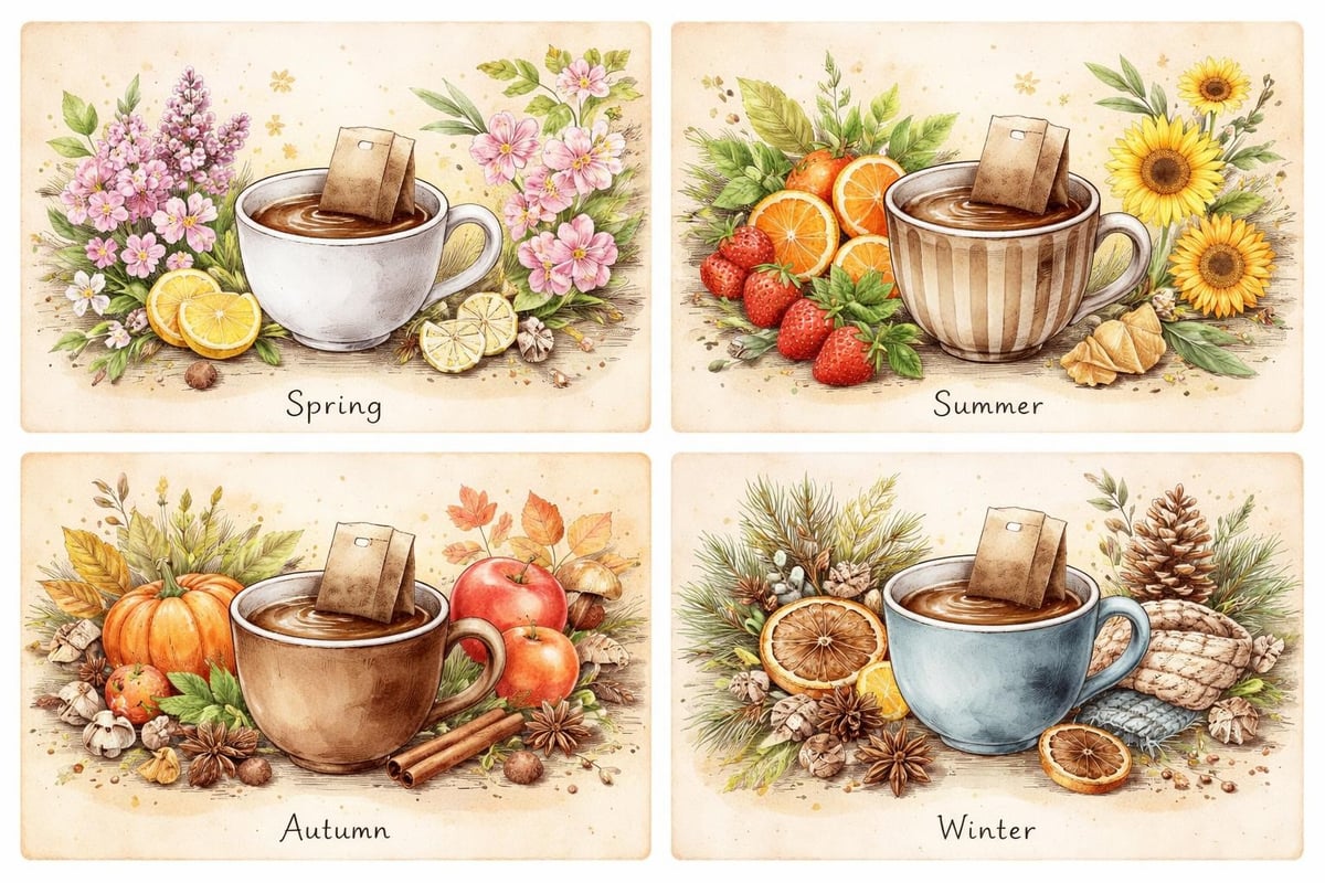 Seasonal coffee flavor development