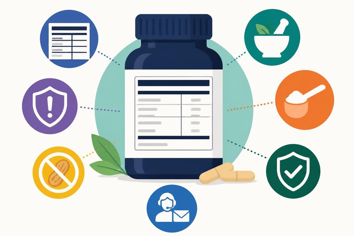 Supplement label components