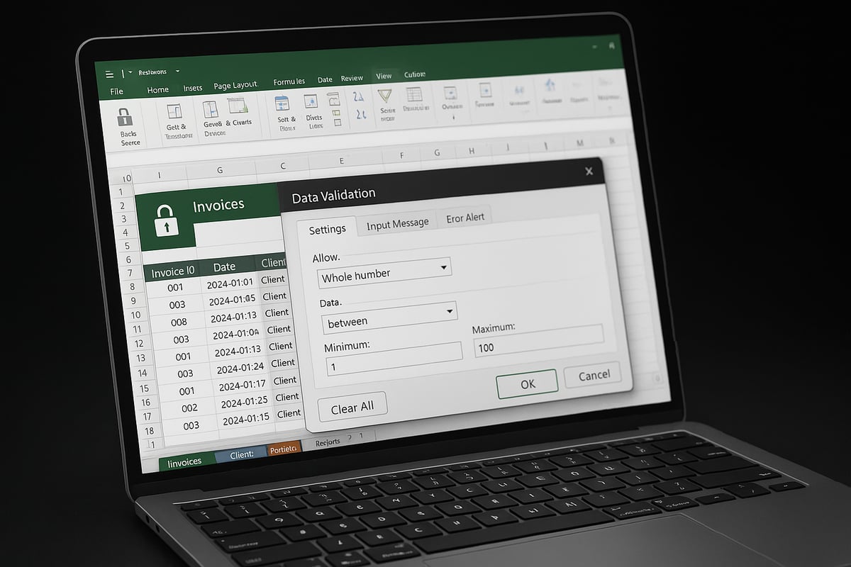 Preparing Your Excel Workbook for Invoice Software
