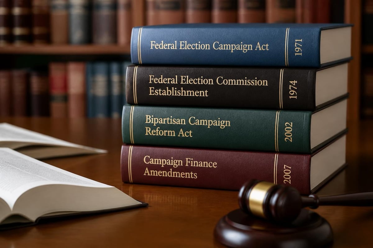 Timeline of campaign finance legislation