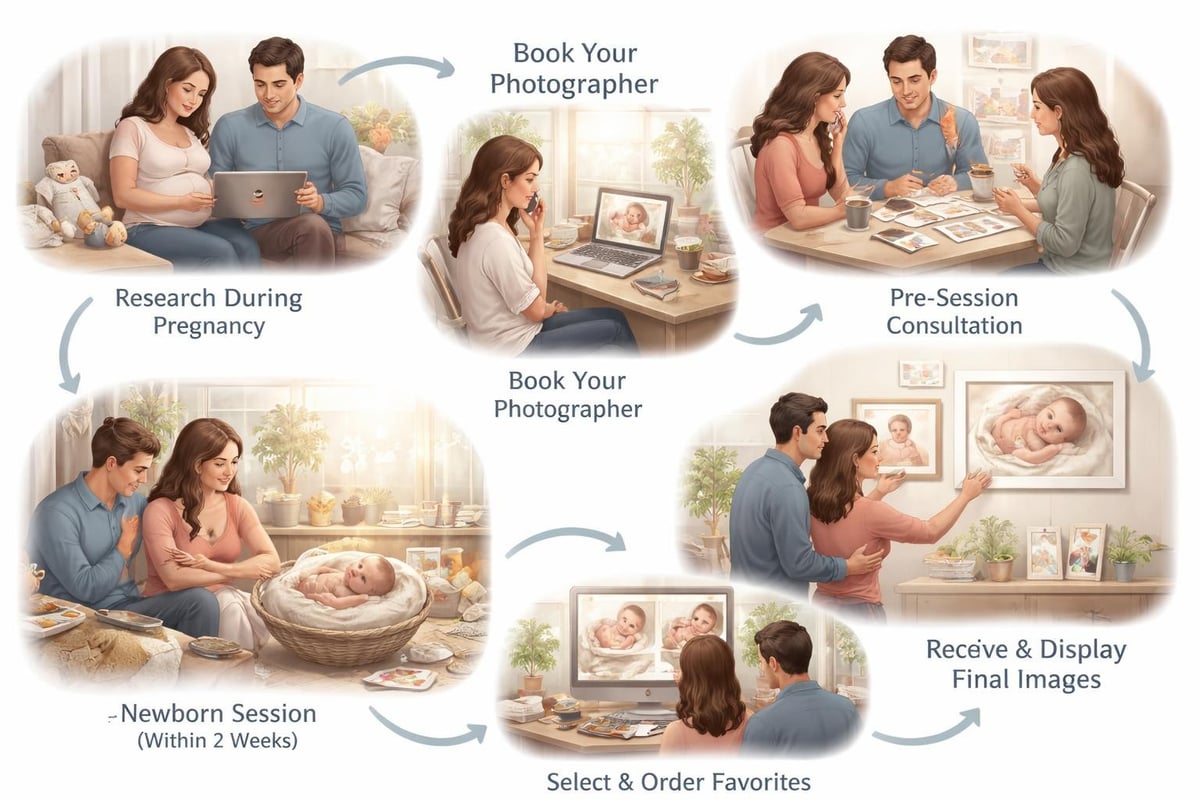 Newborn photography planning timeline