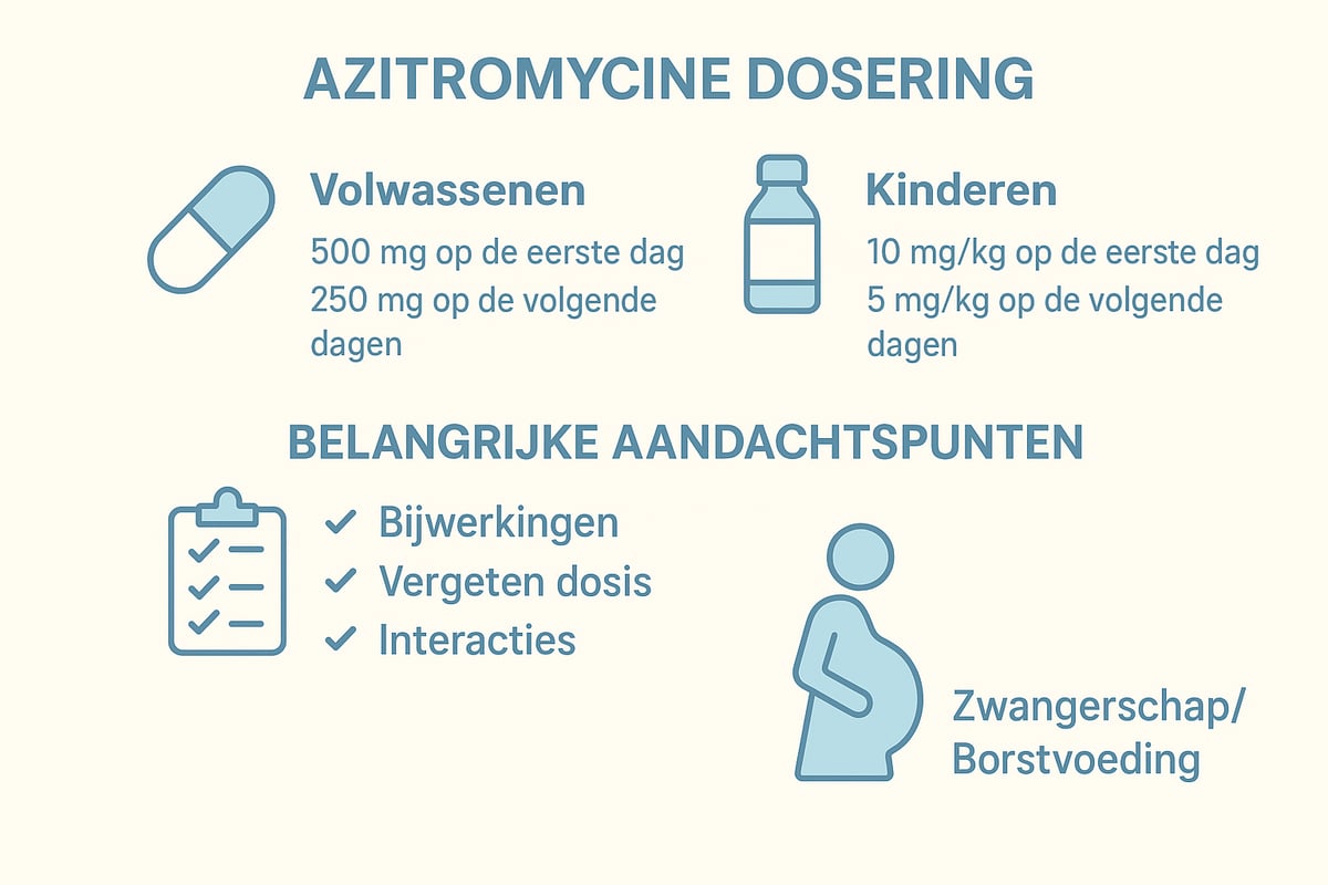 Azitromycine Gebruiken: Dosering, Toediening en Belangrijke Aandachtspunten
