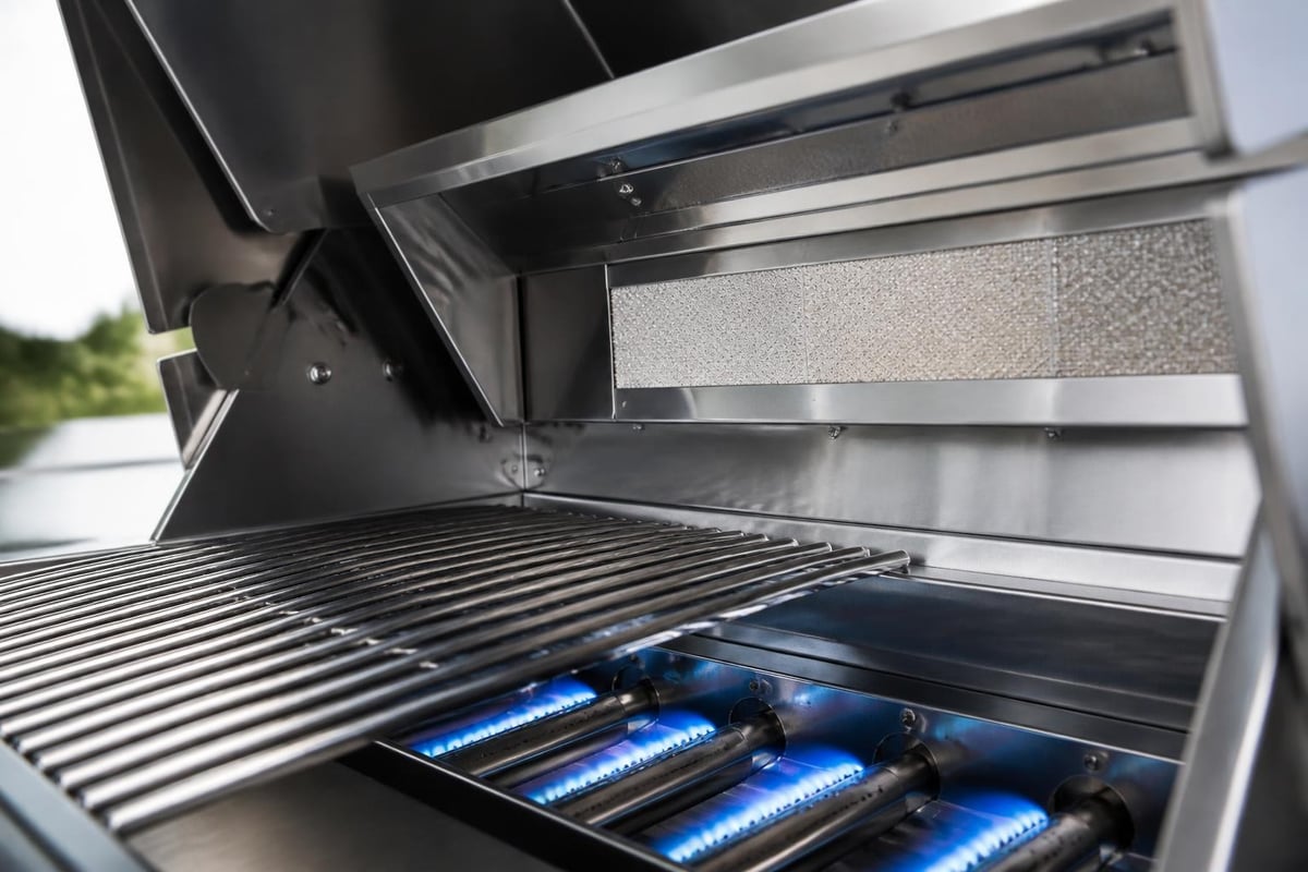 Premium grill construction layers
