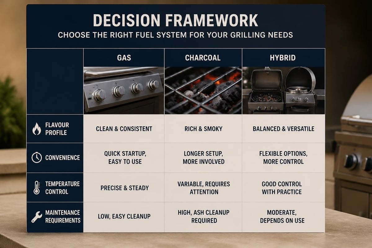 Fuel type comparison chart