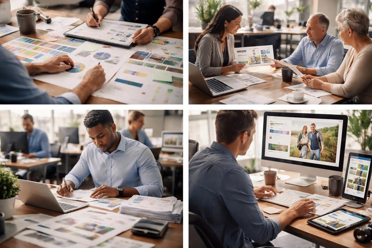 Creative workflow stages