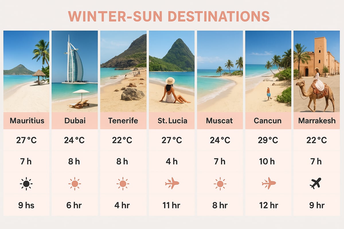 Top 8 Winter Sun Holiday Destinations 2026