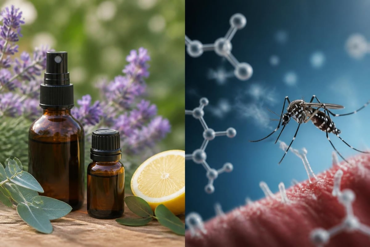 Natural vs synthetic repellent mechanisms