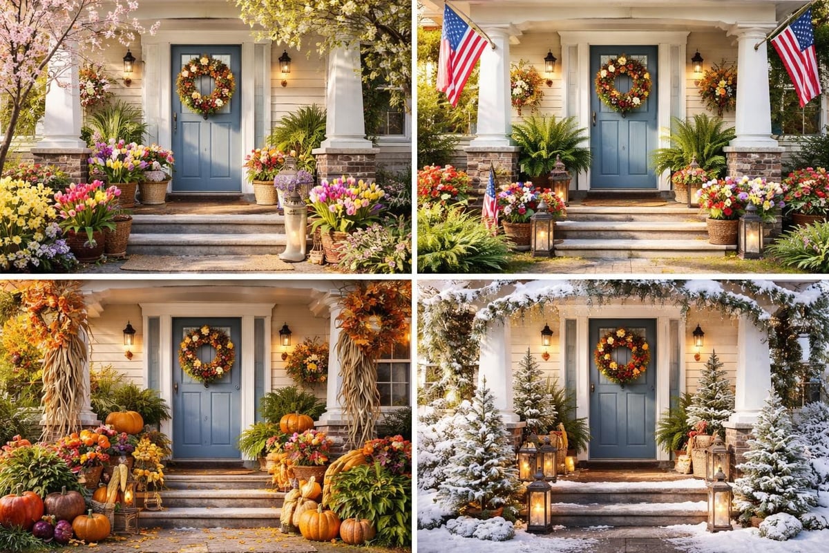 Seasonal hometown decorating