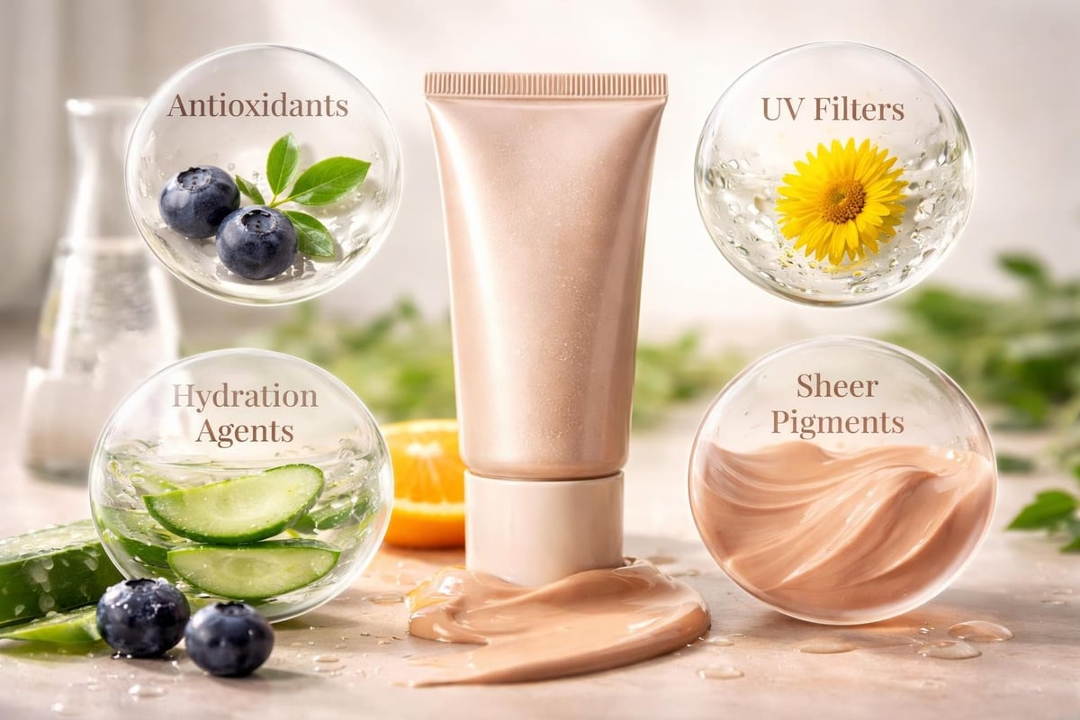 Skincare ingredient layers
