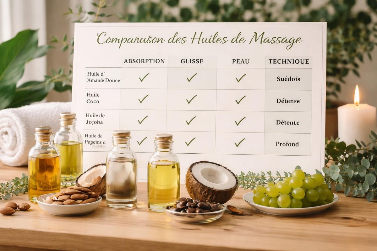 Professional massage oil selection criteria