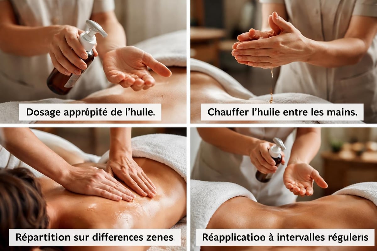 Massage oil application techniques