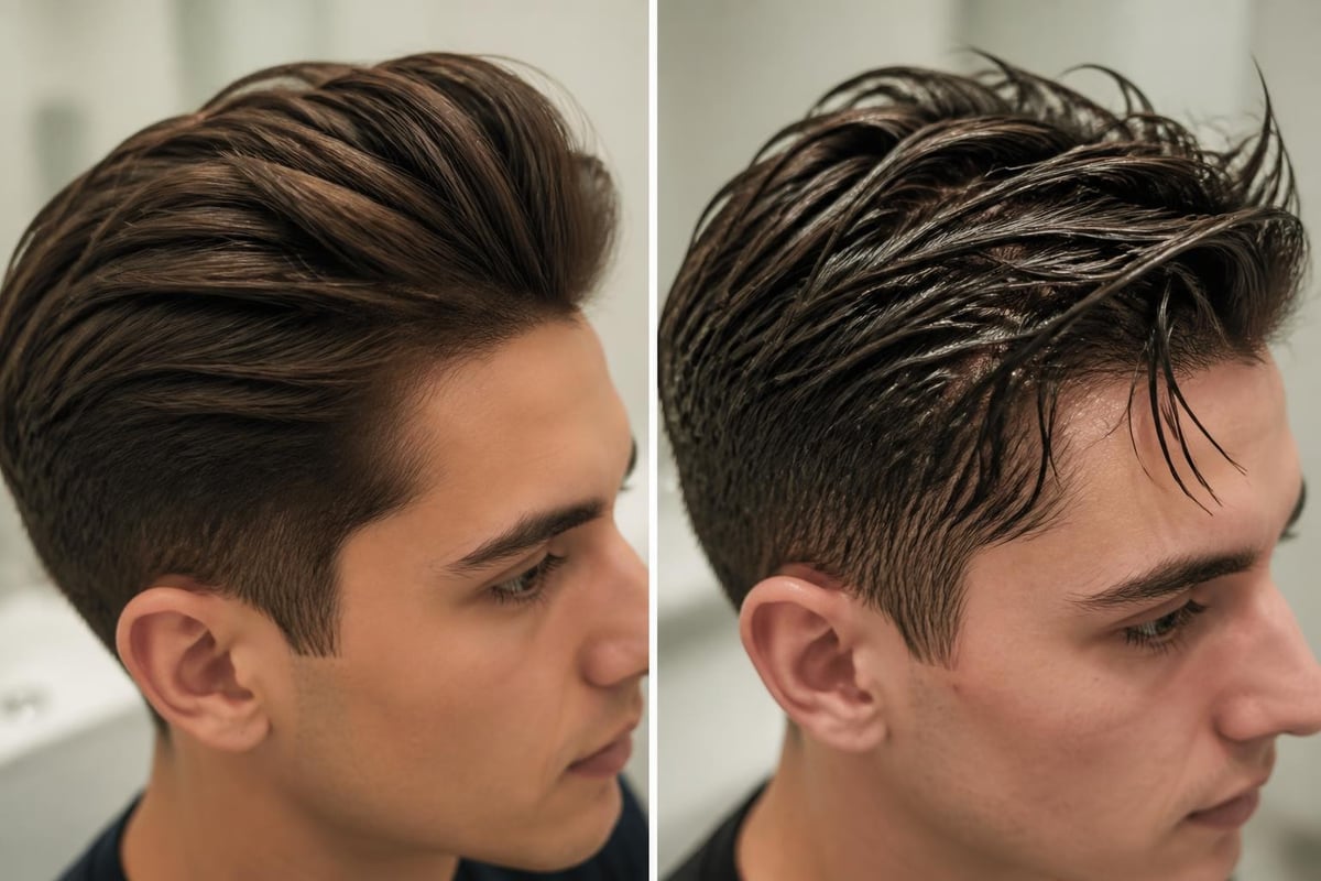 Water-based gel formula versus alcohol-based edge control