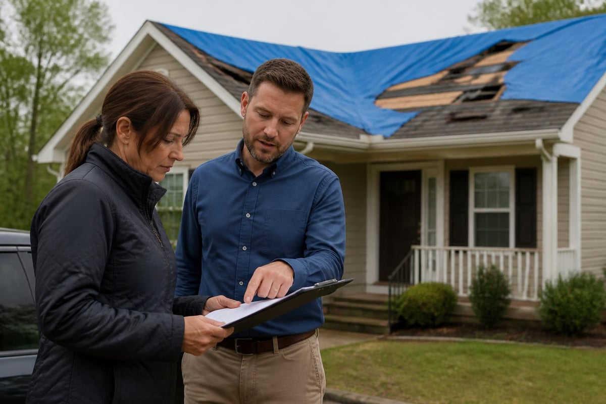 Storm damage repair decision tree