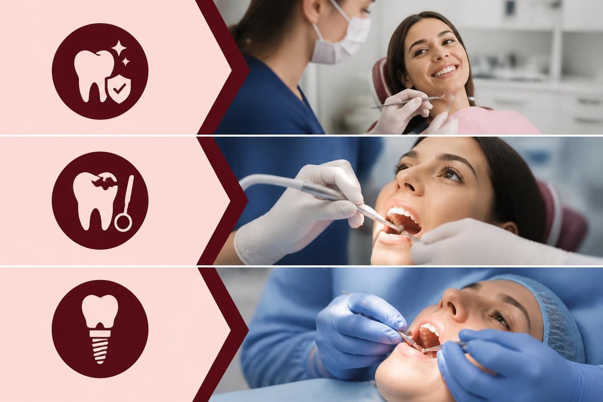 NHS dental bands structure