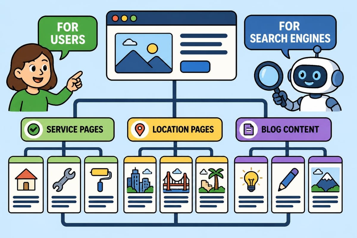 Flooring contractor website structure