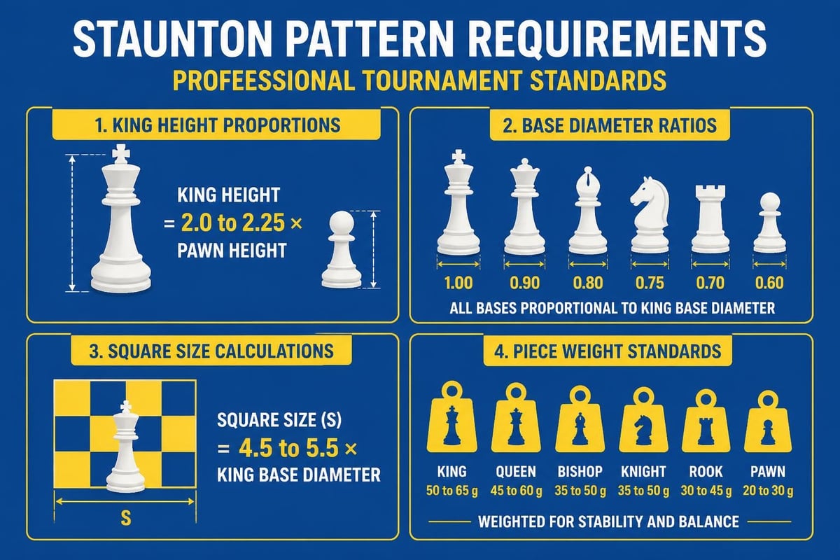 Tournament chess set specifications